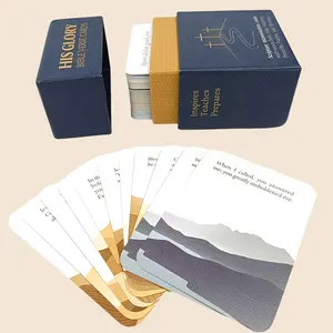Özel baskı farkındalık İncil Verse kartları ilham zihinsel sağlık onaylama kart oyunu güverte üreticisi öğretir