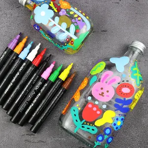 Acrylic Paint Marker Pens For Rock Painting Stone Ceramic Glass Wood Fabric Pebbles