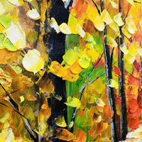 En gros Personnalisé À La Main Grande Toile Abstraite 3D Palette Couteau Arbre Peinture À L'huile Décoratif À La Maison Mur Art Photos