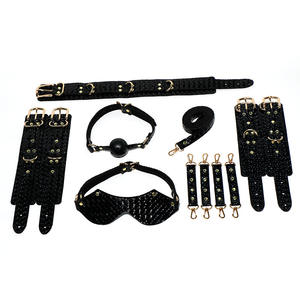Kit Bondage <span class=keywords><strong>culotte</strong></span> haute qualité femmes sous-vêtements BDSM Bondage Kit cuir fouet BDSM Pu Bondage Gear - Product Image 3