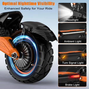 Patinete Eléctrico LX10 Pro con Autonomía de 100 KM, Motor Dual de 1400W*2, 60V 20Ah, Neumáticos Anchos, Aplicación Inteligente, Movilidad para Adultos - Product Image 3