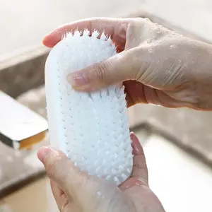 Cepillo de lavado de ropa de plástico con cerdas duras para el hogar, cepillo para limpiar zapatos, calcetines, para cocina y baño - Product Image 4