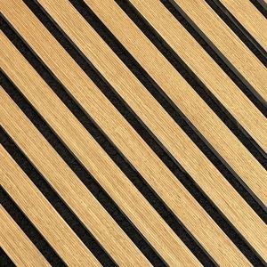 Panneaux acoustiques muraux en bois MDF PET écologiques, modernes, 1.0 NRC, finition en placage de polyester, design 3D, salon, chambre à coucher - Product Image 5