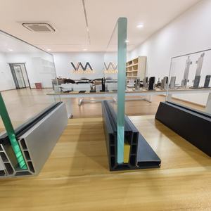 Aluminum Alloy U-channels Profile Hardware for 10mm 12mm Building Tempered Glass Railing Balustrade Prices U Channel Fence <strong>Post</strong> - Product Image 2