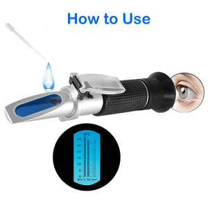 Réfractomètre <span class=keywords><strong>0</strong></span> - 32% <span class=keywords><strong>brix</strong></span> Portable réfractomètre <span class=keywords><strong>brix</strong></span> miel réfractomètre clinique - Product Image 4