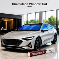 Película de Tinte para Ventanas de Auto FYL Camaleón, Película de Tinte para Ventanas Laterales y Traseras con Efecto Arcoíris, Película Solar con Bloqueo de Calor IRR87%+ y Protección UV99%