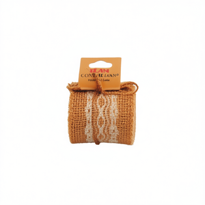 Nastro di lino ILAN 6 cm x 2 m colore naturale per artigianato e decorazioni - Product Image 2