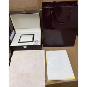 Luxury Yellow Cardboard <b>Watch</b> Box with Lock and Gift Bag Rectangle Shape Plastic Inner <b>Case</b> - Product Image 3