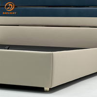 Ensemble de meubles de chambre à coucher de haute qualité au design simple, lit plateforme Cama Lit Queen, cadre de lit king size en cuir, lits doubles modernes de luxe