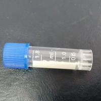 Consommables jetables Rotation externe Stérilisation 1.8ml 2ml 5ml 10ml Gel Cryo Tube Plastique PP PS Lab Cryovial Tube