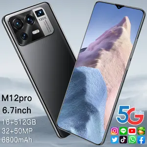 グローバルバージョンスマートフォン高品質MIM12Pro携帯電話4G5Gネットワーク512GBオリジナルロック解除Android電話Android11
