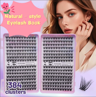 Paket Hemat 384 Cluster Bulu Mata Ukuran Campuran 8mm-16mm Buku Bulu Mata Nyaman Lembut Distributor Kecantikan Grosir Bulu Mata