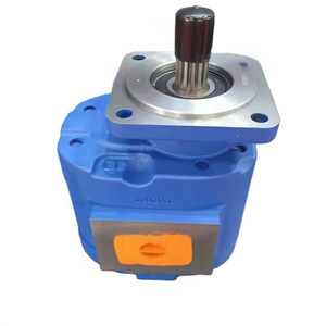 Bomba hidráulica de engranajes simple de alta presión con eje estriado de hierro fundido azul al por mayor, piezas de repuesto hidráulicas para cargadoras de ruedas - Product Image 5