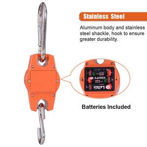 Mini Digital Crane <span class=keywords><strong>Scale</strong></span> mit Haken 300 Kg660lbs Elektronische hängende Jagd waage Verwendung für Gepäck/Tier/Hoch leistungs arbeiten/Angeln - Product Image 3
