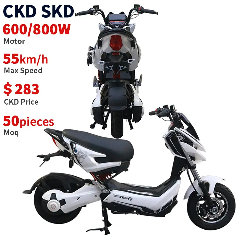 2024 two wheel emotorcycle 600W 800W motor 55km/h max speed cheap electric scooter for sale