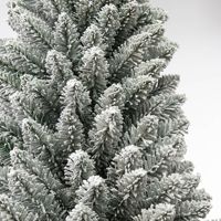 Vente en gros d'arbres de Noël en pin floqué, modernes, de haute qualité, faits à la main, pliables, légers, écologiques, 120-240 cm, effet neige blanche