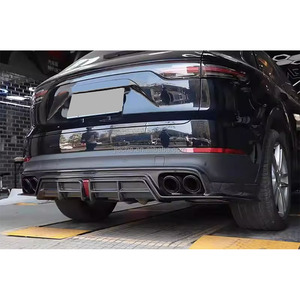 Spoiler de lèvre de pare-chocs arrière en fibre de carbone FRP pour <span class=keywords><strong>Porsche</strong></span> <span class=keywords><strong>Cayenne</strong></span> <span class=keywords><strong>2022</strong></span> Spoiler de diffuseur de lèvre de pare-chocs arrière de voiture - Product Image 4
