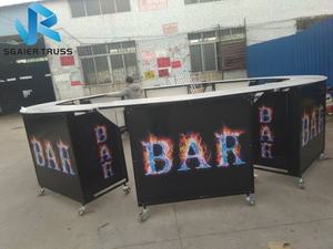 <span class=keywords><strong>Bar</strong></span> pliable portable, facile à assembler avec roues <span class=keywords><strong>de</strong></span> frein, <span class=keywords><strong>comptoir</strong></span> <span class=keywords><strong>de</strong></span> barre lumineuses à vendre - Product Image 5