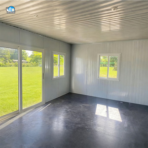 Maison conteneur modulaire préfabriquée abordable de 20 pieds, petite maison, cabine, hôtel, maison conteneur en verre préfabriquée à vendre - Product Image 4