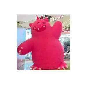 Inflatable strawberry bear cartoon costume Giant panda activity performance doll real person wearing doll suit doll suit