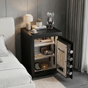 Coffre-fort domestique ignifuge de 2,0 pieds cubes pour documents, robuste, en acier, avec clavier numérique et 3 méthodes de déverrouillage, mobilier de chambre - Product Image 2