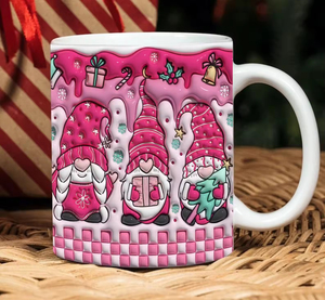 Taza de Café/Té de Cerámica Reutilizable de 11 oz con Diseño 3D de Santa Claus, Apta para Alimentos, para Navidad, con 8 Estilos Diferentes - Product Image 5