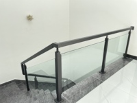 Mains courantes de style européen de système de garde-corps d'acier inoxydable de finition mate pour la terrasse et le balcon