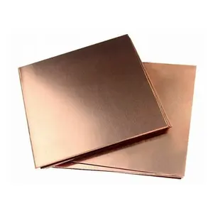 Stock haute pureté 99.99% cathodes de cuivre électrolytique C10100 3mm feuille de plaque de tonnelier