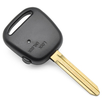A Button on the Side TOY43 Key Blade Uncut Blank Key Shell Without Logo Replacement Car Key Shell Auto Vehicle Keys Accessories