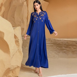Vestido de Fiesta Azul Sueño de la Industria Pesada de Arabia Saudita, Cosido a Mano, QS1122A62 - Product Image 2