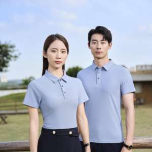 T-shirt polo personnalisé vierge en tissu différent Polo unisexe - Product Image 4