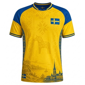 Nouveau <span class=keywords><strong>maillot</strong></span> de l'équipe nationale de Suède pour la <span class=keywords><strong>Coupe</strong></span> de Chine, domicile et extérieur, 1994, 1992, 2018, 2020, 2021, <span class=keywords><strong>2022</strong></span>, Euro, <span class=keywords><strong>maillot</strong></span> de <span class=keywords><strong>football</strong></span> suédois - Product Image 2