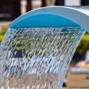 <span class=keywords><strong>Rideau</strong></span> d'eau SPA en acier inoxydable pour <span class=keywords><strong>piscine</strong></span>, jardin, fontaine intérieure/extérieure, outil et accessoire antirouille pour cascade - Product Image 3