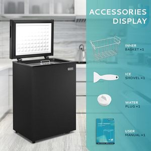 EUHOMY 2.8 Cu.Ft <b>Chest</b> Freezer Deep <b>Small</b> <b>Chest</b> Freezers for Home With Removable Basket <b>Chest</b> Freezer Deep - Product Image 6