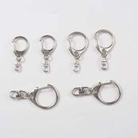 Meilleures ventes : Mousquetons en alliage de zinc de 23 mm avec chaîne, boucle en C, mousqueton pivotant, porte-clés, accessoire de porte-clés en métal