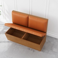 Banquettes de salle à manger industrielles contemporaines en cuir PU robuste, canapé de restaurant, ensemble de mobilier professionnel pour aire de restauration et hôtel