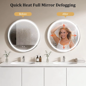 <span class=keywords><strong>Specchio</strong></span> LED Moderno da Armadio con Illuminazione Dimmerabile Continua IP65, Ecologico, Funzione Memoria, Montaggio a Parete per <span class=keywords><strong>Bagno</strong></span> - Product Image 6