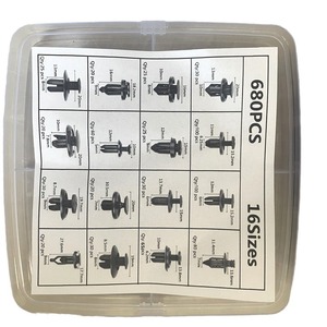 Kit de fixation de pare-chocs universel Jiechuang 680 pièces, clips de réparation en plastique pour carrosserie automobile - Product Image 3