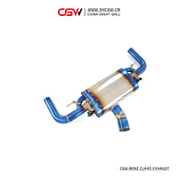 Système d'échappement en alliage de titane, silencieux, système cat-back pour Mercedes Benz CLA45 AMG 2.0T 2015-2020