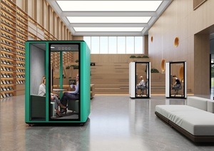 Cabine Telefoniche per Ufficio Insonorizzate e Private in Vendita, Pannelli Acustici Silenziosi, Pod da Ufficio Portatile Insonorizzato, Postazione di Lavoro - Product Image 4
