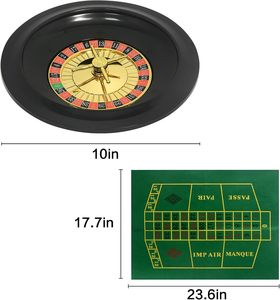 Ensemble de <span class=keywords><strong>jeu</strong></span> de casino Roue de <span class=keywords><strong>roulette</strong></span> de 10 pouces <span class=keywords><strong>Tapis</strong></span> de table de <span class=keywords><strong>jeu</strong></span> Texas Hold'em Balles de <span class=keywords><strong>roulette</strong></span> de 60 jetons Râteau Produit de machine à mélanger - Product Image 5