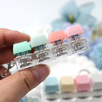 Porte-clés cube anti-stress léger en plastique LED personnalisé avec logo promotionnel, jouet sensoriel clavier