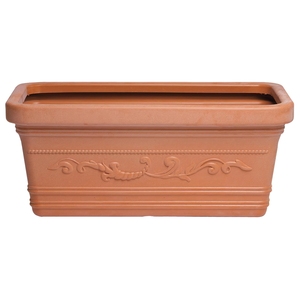 Pot de fleurs rectangulaire en résine de terre cuite 80x40 cm. - Product Image 1