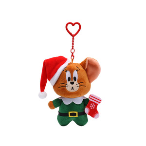Figurina in Peluche Ufficiale <span class=keywords><strong>Tom</strong></span> <span class=keywords><strong>e</strong></span> <span class=keywords><strong>Jerry</strong></span> Serie Natalizia, 31cm-50cm, Gatto <span class=keywords><strong>Tom</strong></span> con Cappello da Babbo Natale, Regalo <span class=keywords><strong>Jerry</strong></span> - Product Image 1