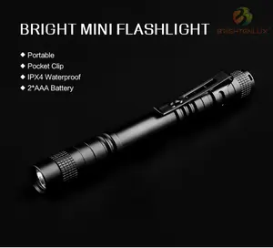 Notfall 2Aa 1W LED Stift Taschenlampe Licht Wasserdichte weiße Laser tasche Camping Mini Pen Cob Taschenlampe