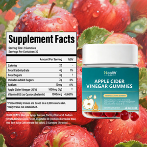 Gummies de Vinaigre de Cidre de Pomme Bio OEM Fabriquées aux États-Unis avec la Mère 1000mg Keto Détox Métabolisme Perte de Poids Végétalien Sans OGM - Product Image 3