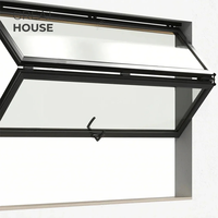 Fenêtre pliante en aluminium au design moderne NFRC avec double vitrage en verre trempé pour cuisine, fenêtres pliantes en aluminium pour maisons
