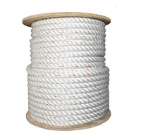 Cordes d'emballage synthétiques torsadées à 3 brins en nylon et polyester mélangés, polyvalentes, légères, résistantes aux intempéries, pour usage extérieur/intérieur