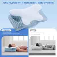 Sommeil orthopédique personnalisé premium qualité lit salaire oreiller royaume-uni oreiller en mousse à mémoire