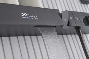 Juego de Ducha de Pared con Acabado Cromado, de Lujo, con Pantalla Digital de Temperatura Constante, Tres Funciones, con Ducha de Mano, para el Hogar - Product Image 5